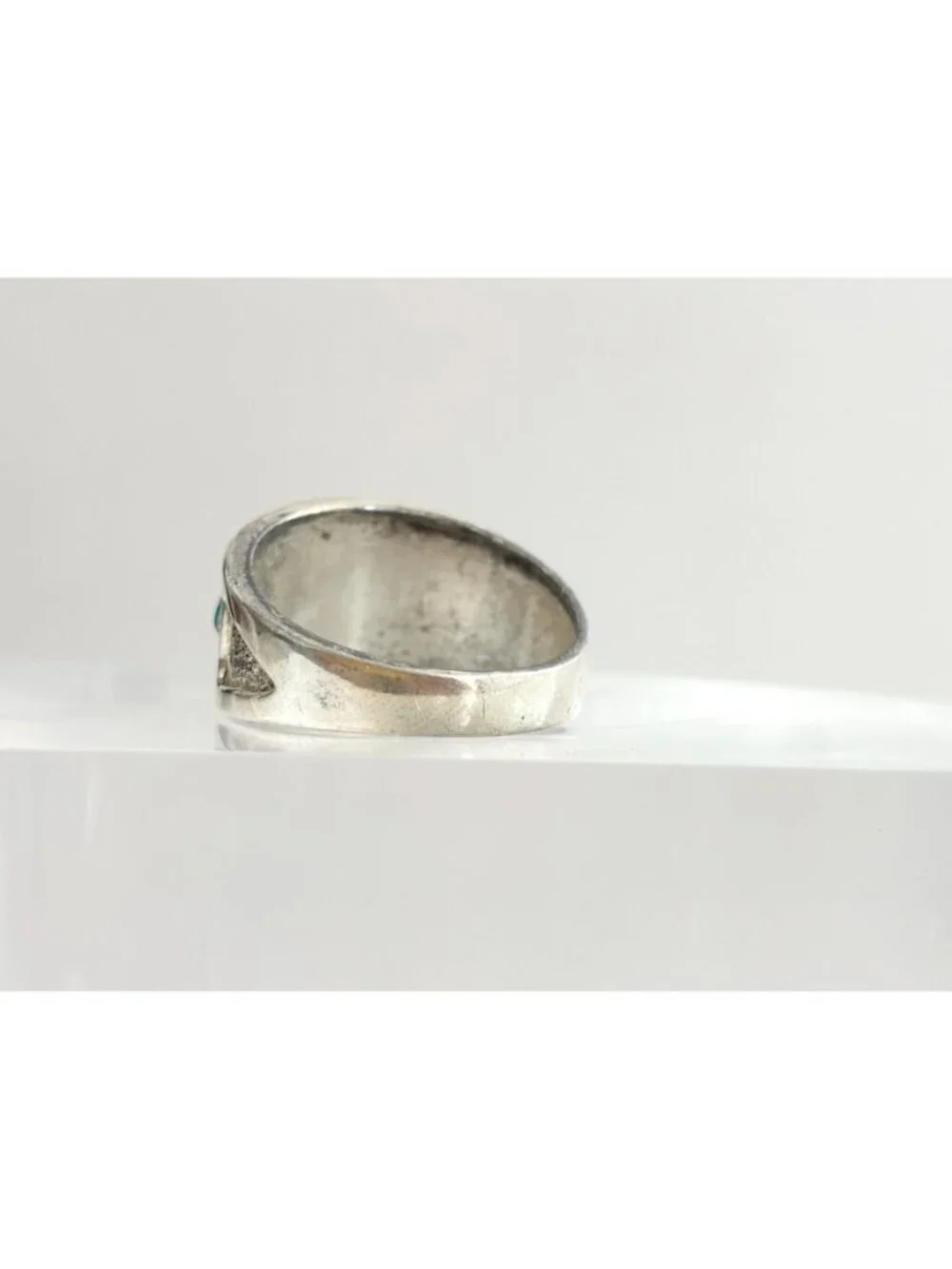 Bell Trading Post Turquoise Navajo Sterling Silver 925 Vintage Ring - sz 12.5
